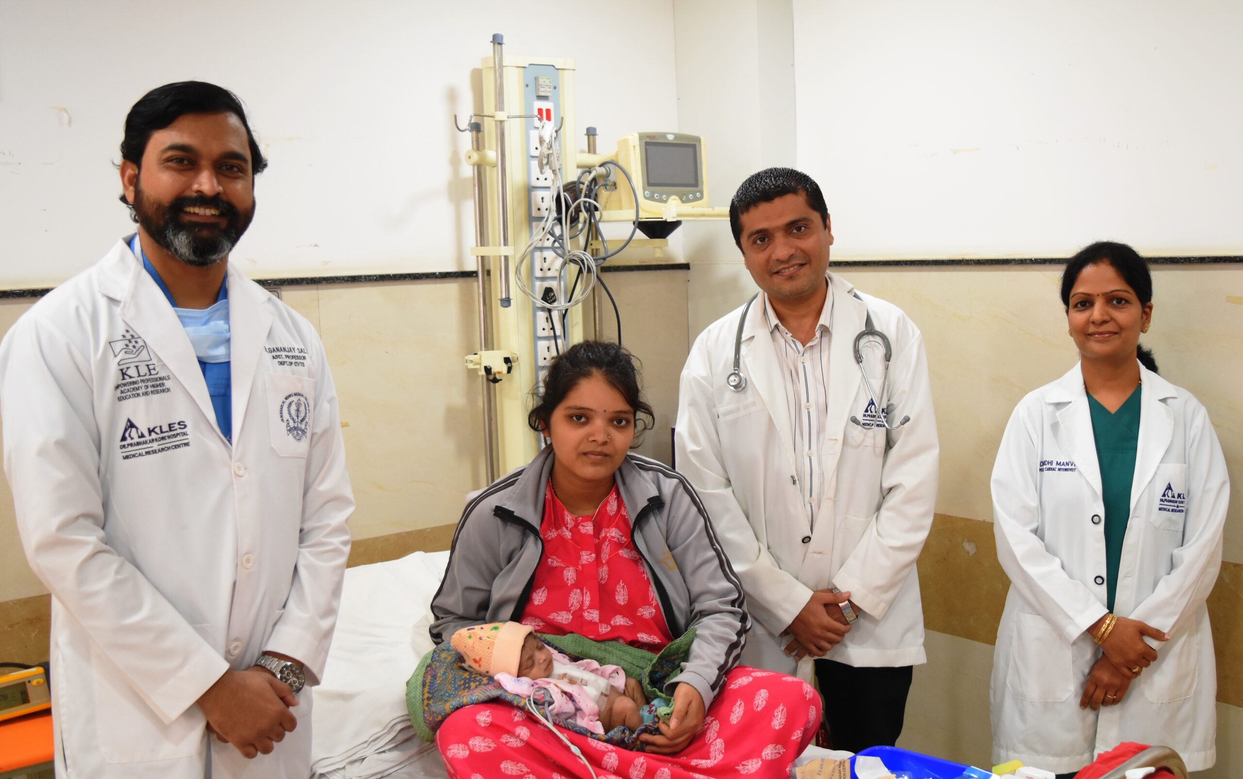 Successful Heart surgery on a new-born baby with a rare heart condition