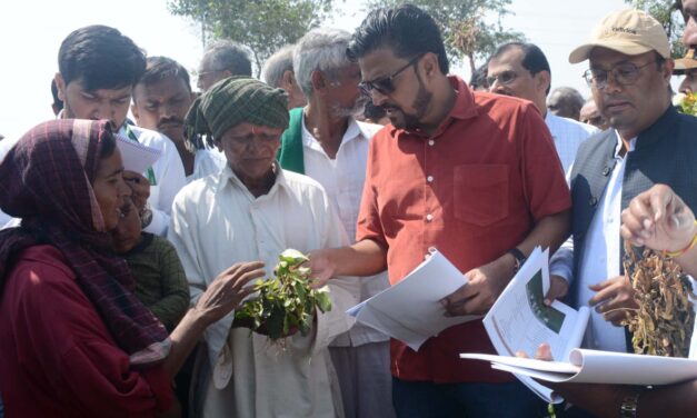 ಕೇಂದ್ರ ಬರ ಅಧ್ಯಯನ ತಂಡದಿಂದ ಬೆಳಗಾವಿಯಲ್ಲಿ ಬೆಳೆಹಾನಿ ಪರಿಶೀಲನೆ