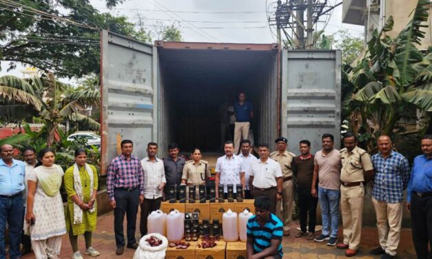 ಅಕ್ರಮವಾಗಿ ಸಾಗಿಸುತ್ತಿದ್ದ ಲಕ್ಷಾಂತರ ರೂ. ಗೋವಾ ಮದ್ಯ ವಶ