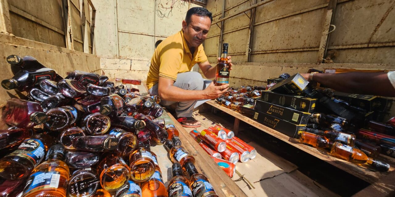 ಗೋವಾದ 9.5 ಲಕ್ಷ ಮೌಲ್ಯದ ಅಕ್ರಮ ಮದ್ಯ ವಶ : ಇಬ್ಬರ ಬಂಧನ