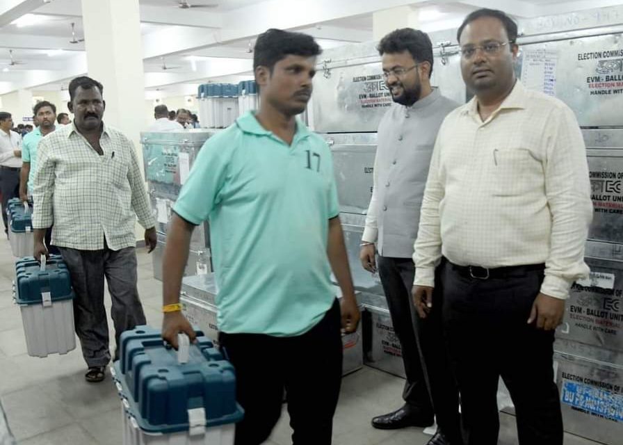 ಸ್ಟ್ರಾಂಗ್ ರೂಮ್ ಗಳಿಗೆ ಇವಿಎಂ ರವಾನೆ: ಚುನಾವಣಾಧಿಕಾರಿ ನಿತೇಶ್ ಪಾಟೀಲ