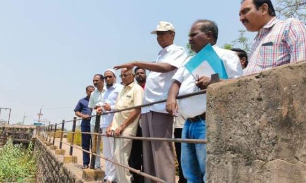 ಧುಪದಾಳ ಜಲಾಶಯ ಪರಿಶೀಲಿಸಿದ ಸಚಿವ ಸತೀಶ್‌ ಜಾರಕಿಹೊಳಿ