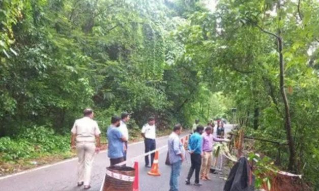 ಬೆಳಗಾವಿ-ಚೋರ್ಲಾ ರಸ್ತೆ ಕುಸಿತ