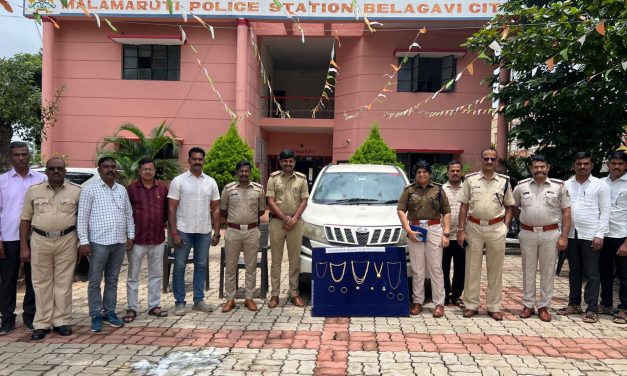 ಅಂತರಾಜ್ಯ ಕಳ್ಳನ ಬಂಧಿಸಿದ ಬೆಳಗಾವಿ ಪೊಲೀಸರು