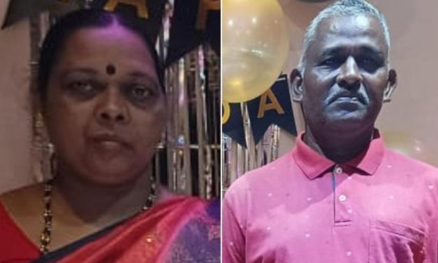 ನದಿಗುರುಳಿದ ಬೈಕ್ : ದಂಪತಿಗಳು ನೀರುಪಾಲು